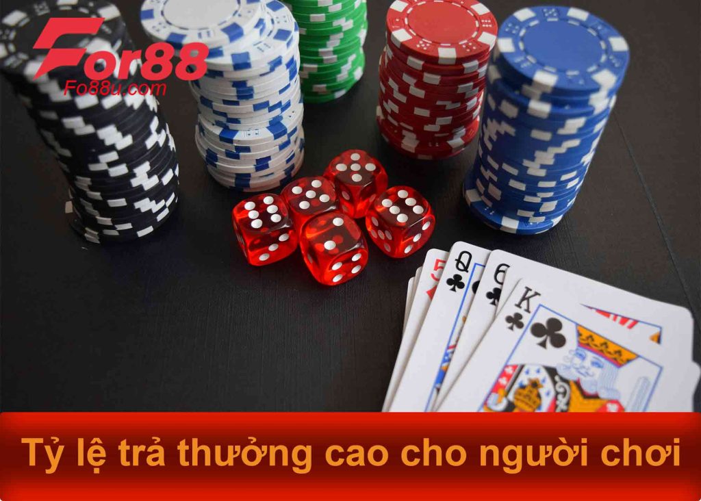 tỷ lệ trả thưởng cao cho người chơi