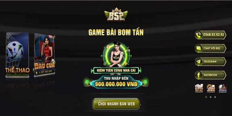 Khuyến mãi hấp dẫn tại cổng game B52